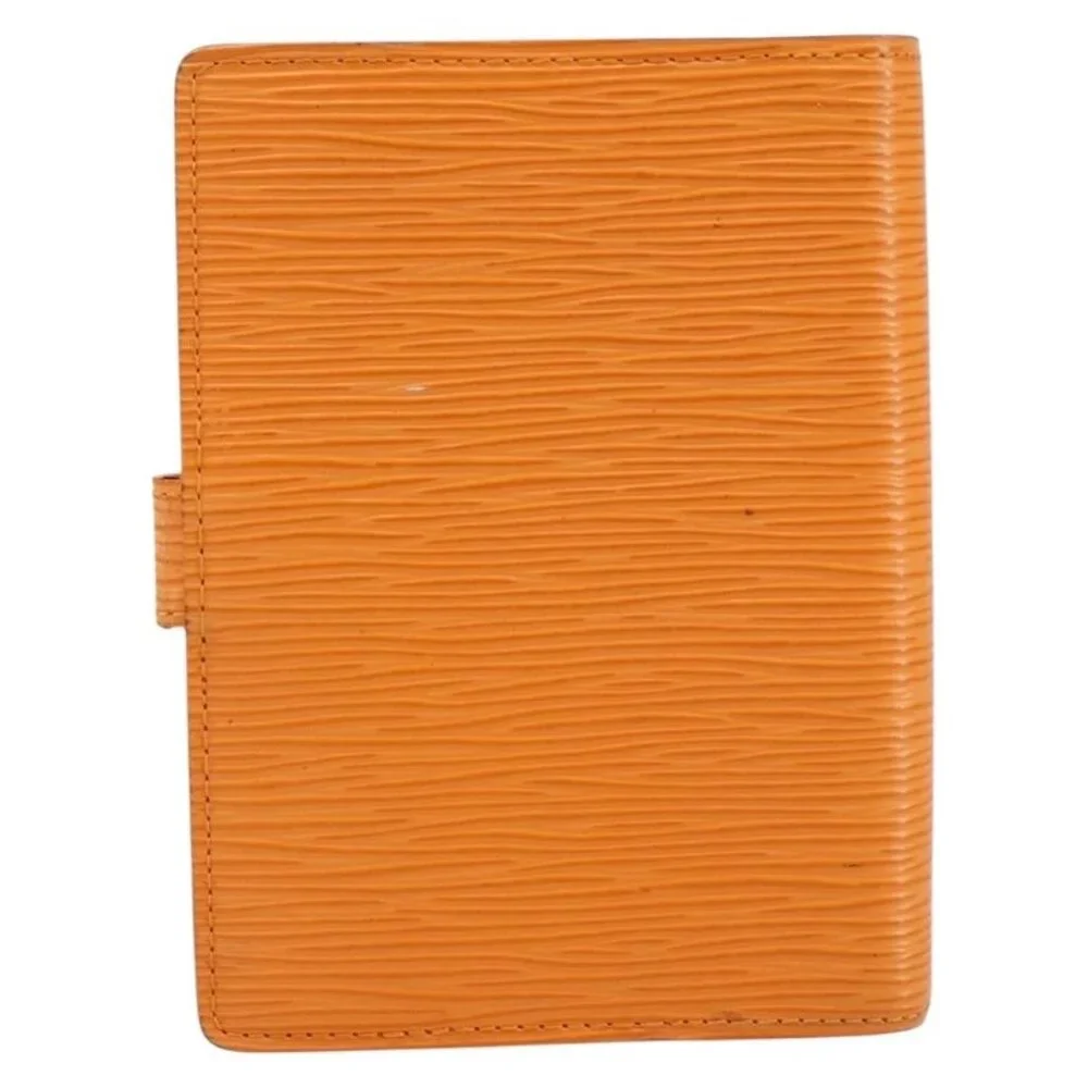LOUIS VUITTON Epi Agenda PM Day Planner Cover Orange Mandarin R2005H Auth BA